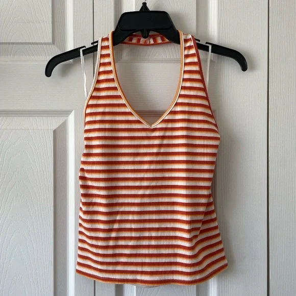 American Eagle Striped Halter Top - Picture 2 of 6